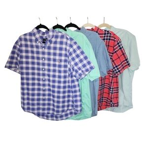 Polo Ralph Lauren Blue, Green, and Red Plaid Dress Shirts